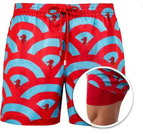 Mens Double Layer Polyester Sports Short 1