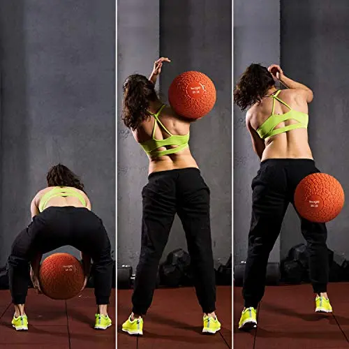 25Lbs Slam Medicine Ball Tread Orange 1