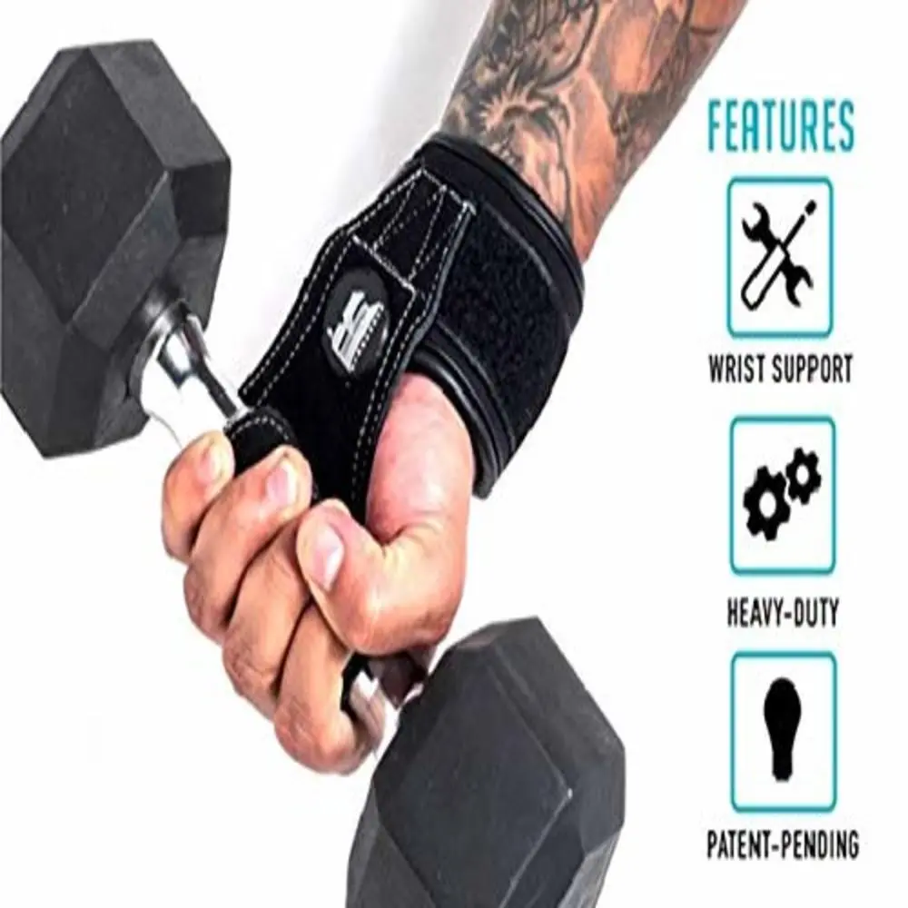 Weight Lifting Grips Straps Training Wrist Support For Workout 3