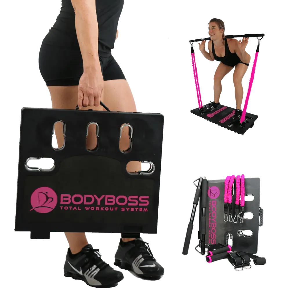 Full Portable Home Gym Workout Package + Resistance Bands 6