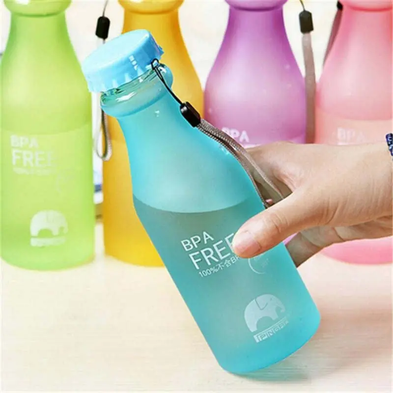 Leak-Proof Plastic Water Bottle Travel Sport Drinkware 3