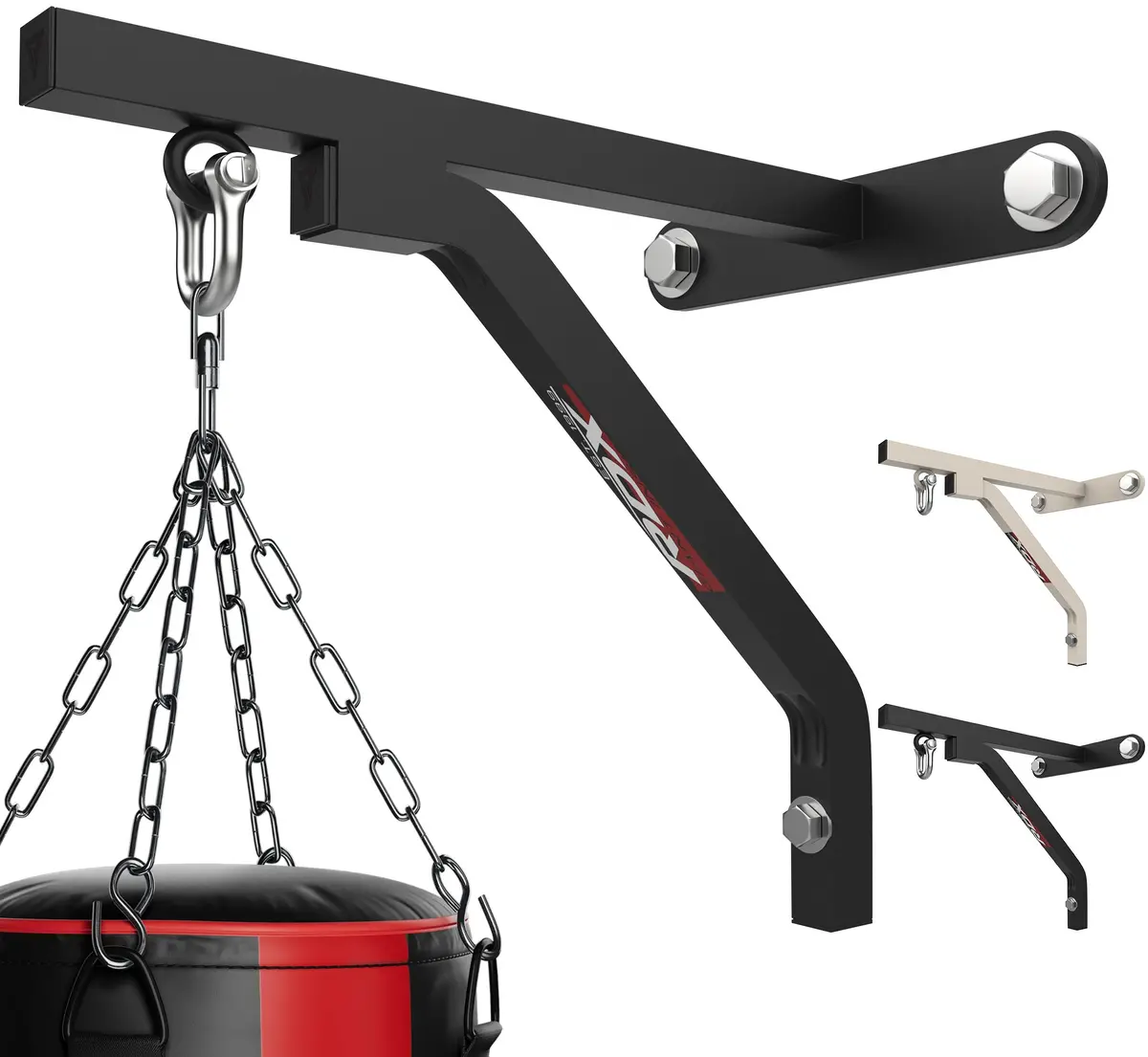 Boxing Punch Bag 4 Panel Chain Iron Wall Bracket Mount 1