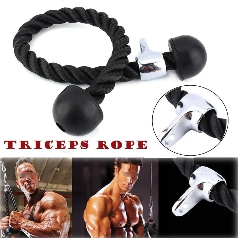 Tricep Rope Multi Gym Lat Bar Cable Attachment 1