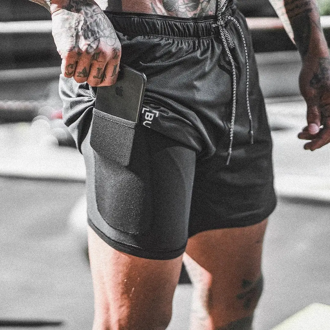 Men Sports Gym Fitness Cotton Shorts 3