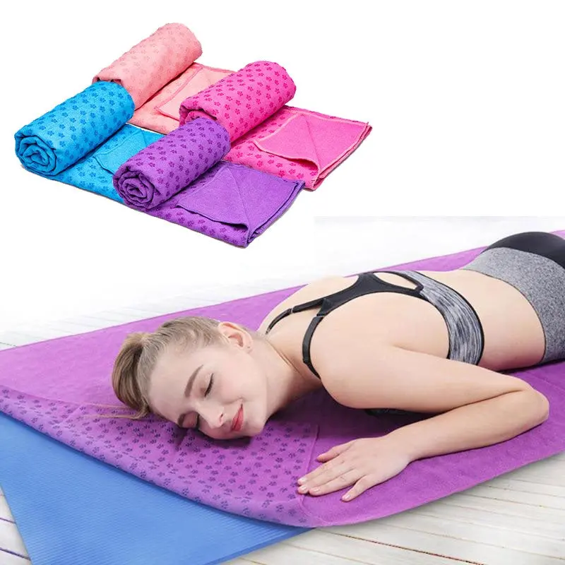 Cotton Yoga Mat Rug Towel Blanket Sweat Absorbent 1