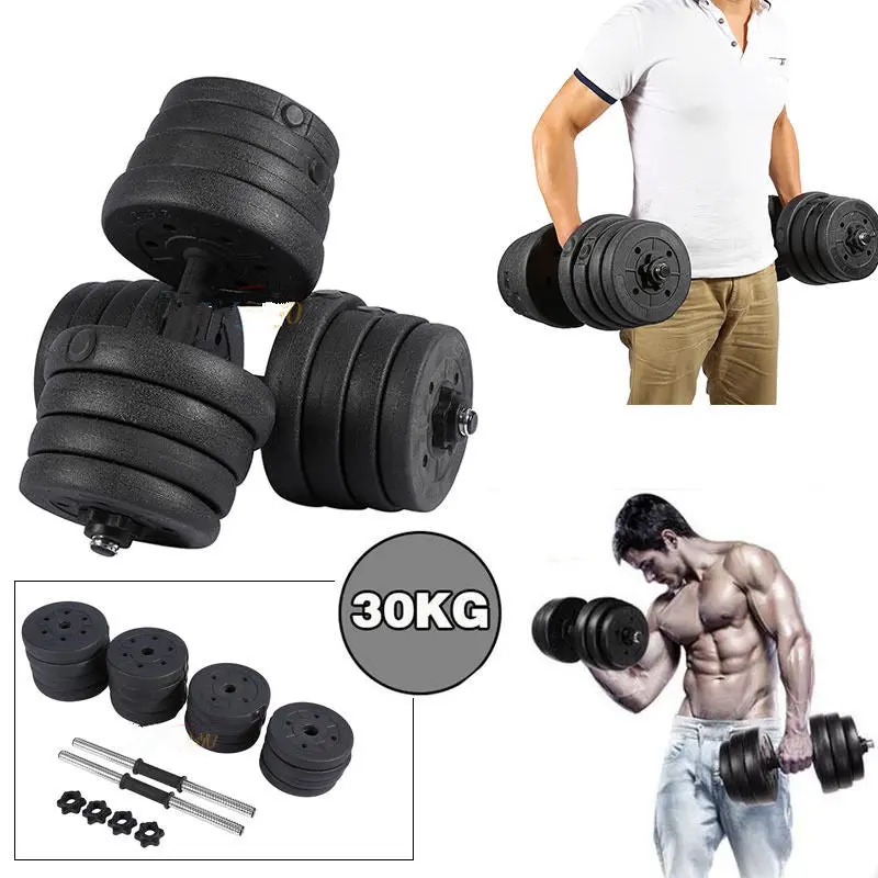 Dumbbell Set Gym Cast Iron Gym Workout Fitness 1