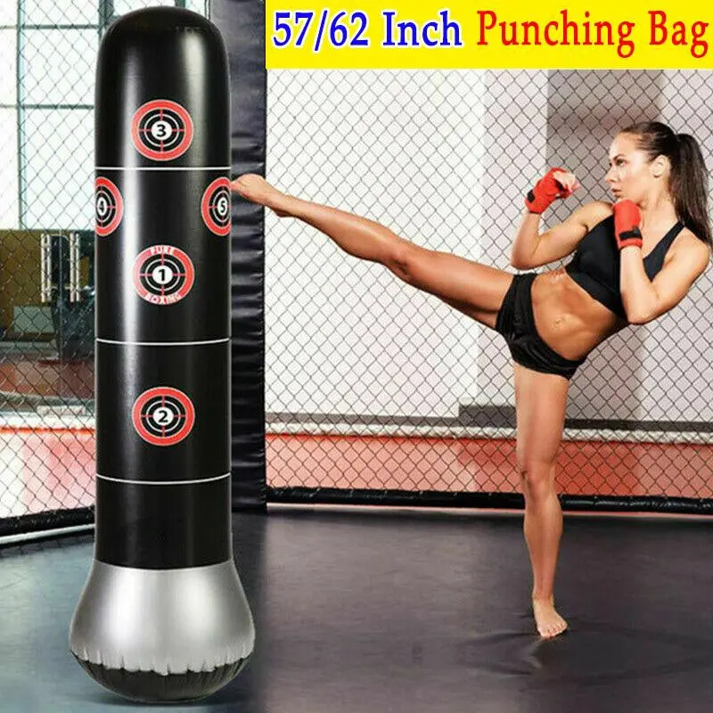 Inflatable Free Standing Punching Bag Sport Stress Boxing 1