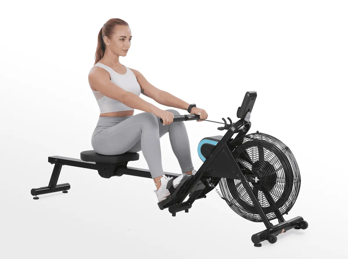 Air Rowing Machine W/ 220 Lbs Capacity Air Resistance Adjustable 1