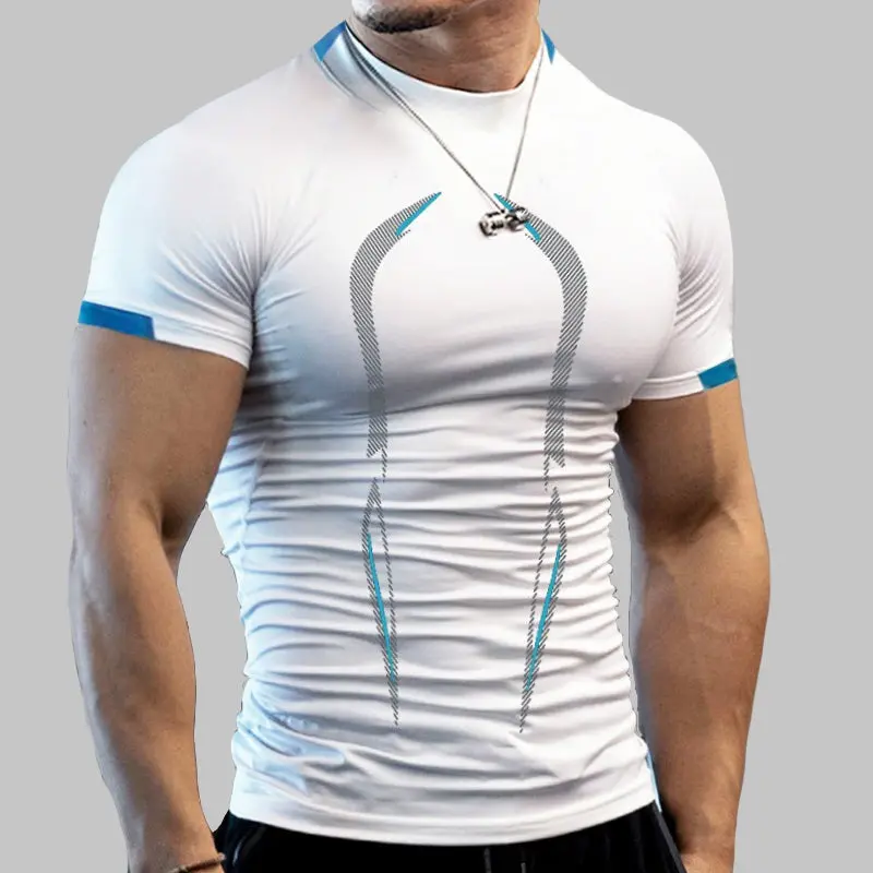 Men's Quick Dry  Bodycon Sport Fitness T-Shirt 2