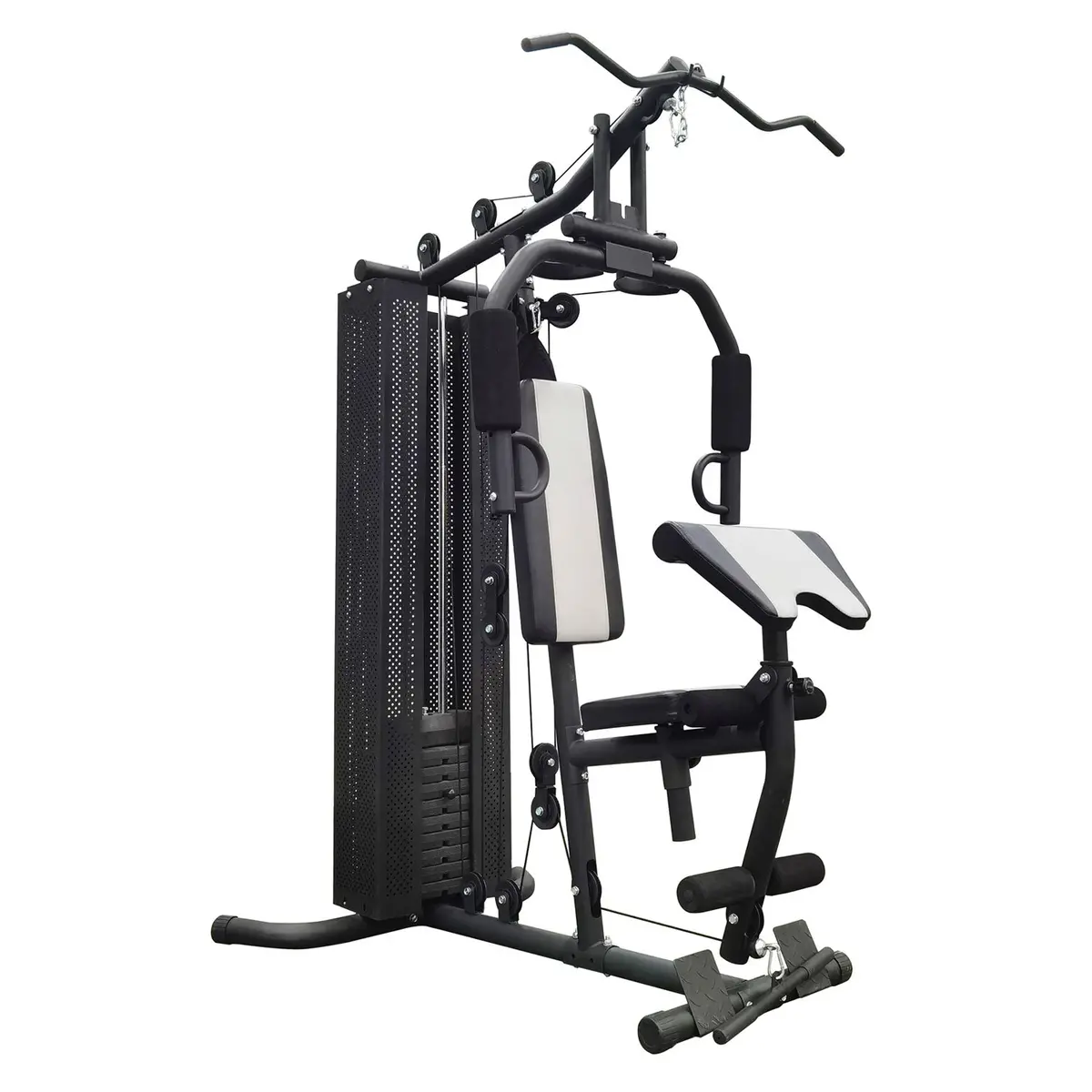 Home Gym System Workout Station W/ 380 Lbs & 145 Lbs Weight Stack 1