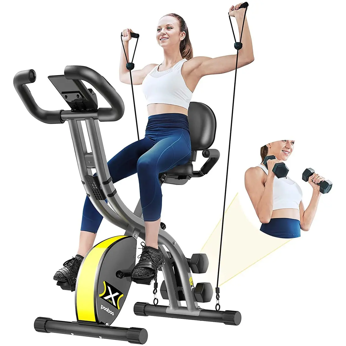 Folding Exercise Bike Cycling Cardio Bicycle 2