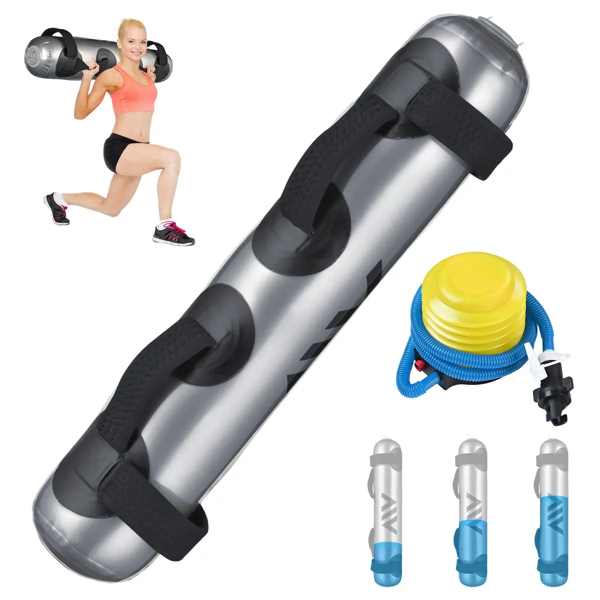 Foldable Aqua Water Bag  Workout Cardio Sports 1