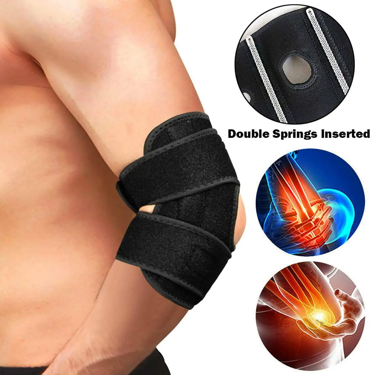 Adjustable Elbow Support Arthritis Strap Brace 1