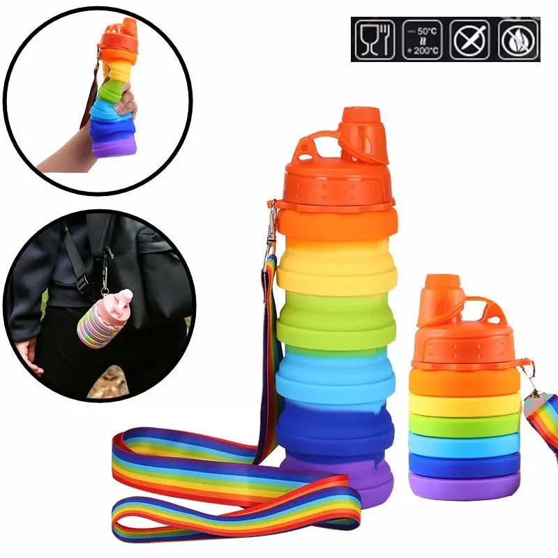 Sports Gym Silicone Water Bottle 2