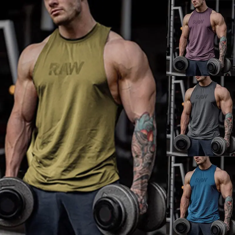 Men's  Sleeveless Tank Tops Sports Vest 1