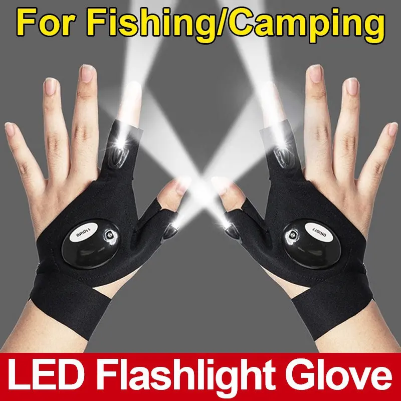 Finger Glove With Led Light Flashlight Gloves Outdoor Gear 1