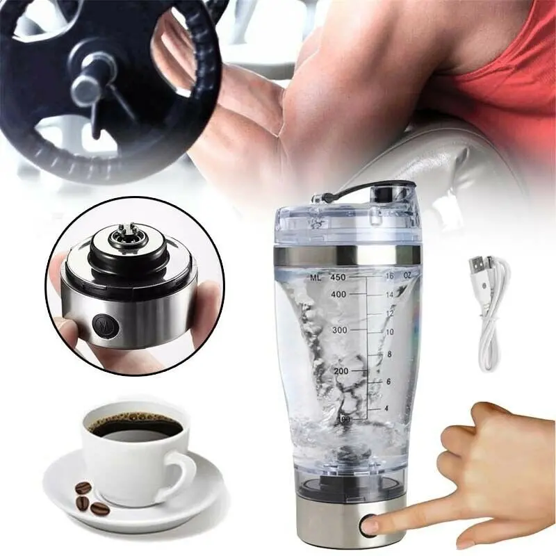 Portable Protein Shaker Bottle Electric Mixer Cup 1