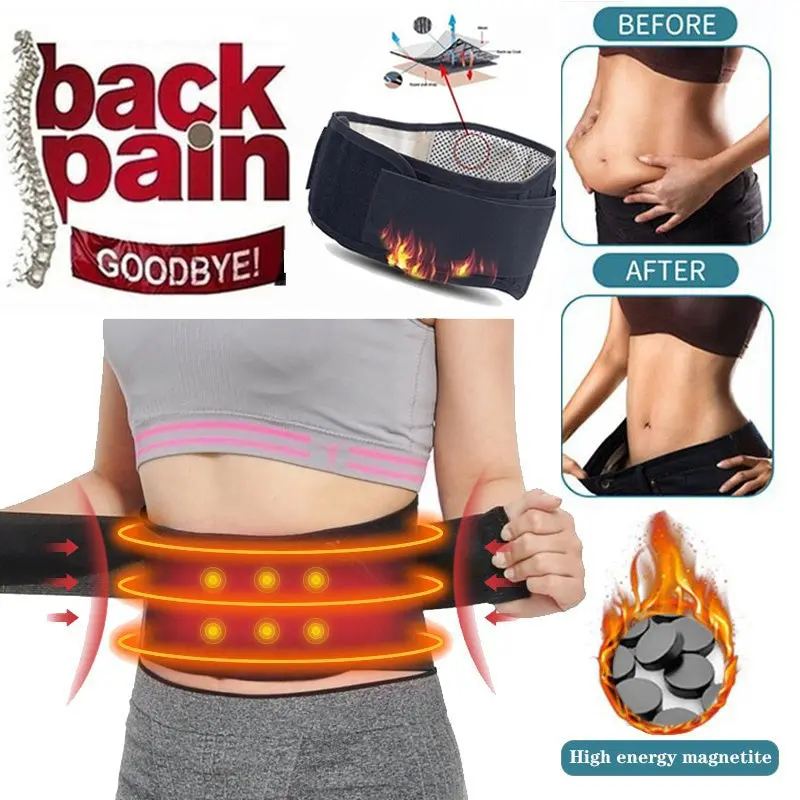 Weight Loss Magnets Lumbar Waist  Belt Lower Back Support 1