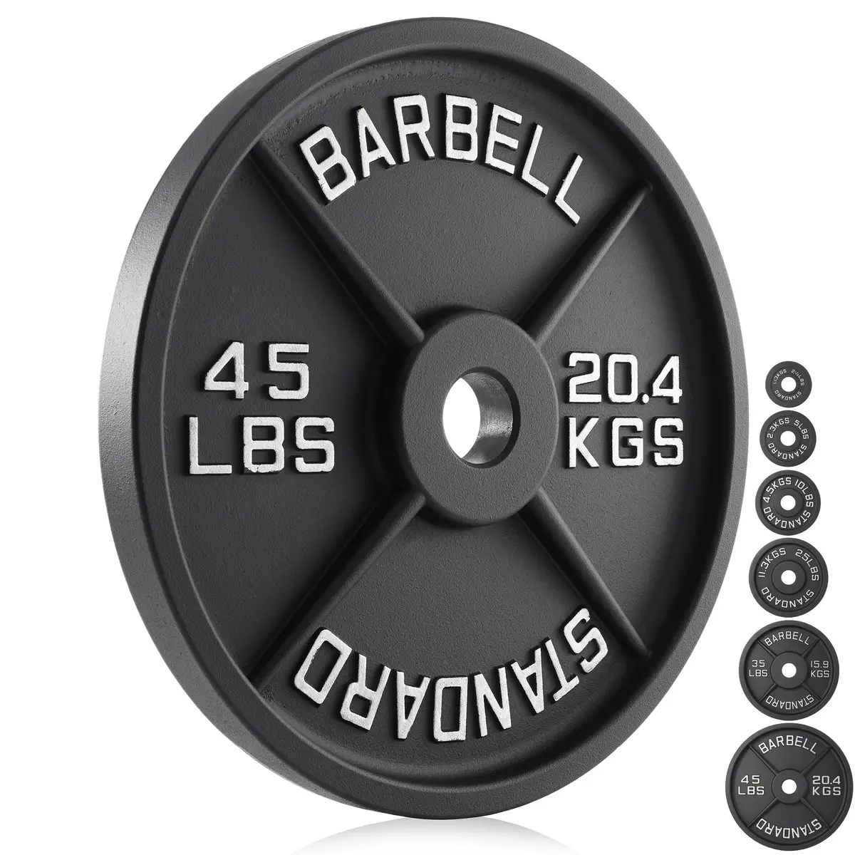 Set Of 2 Cast Iron Olympic 2-Inch Weight Plates 1