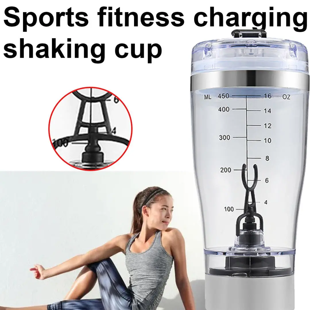 Electric Protein Shaker Bottle Usb Rechargeable 1