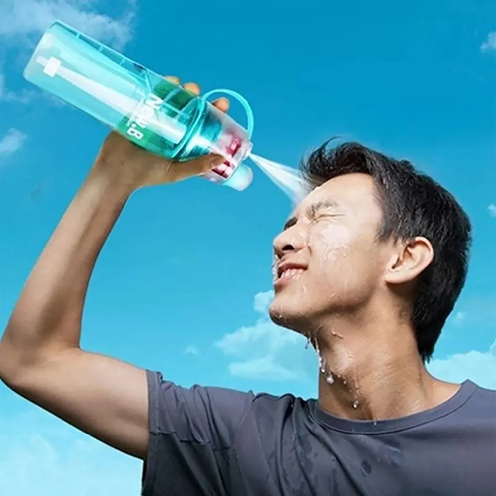 Sports Water Bottle Portable Cup Spray Leakproof 1