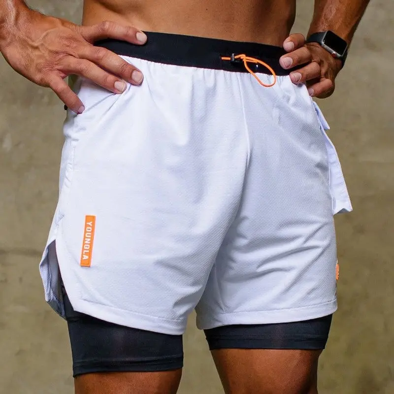 Men's Sports  Fitness Running Workout Shorts 4