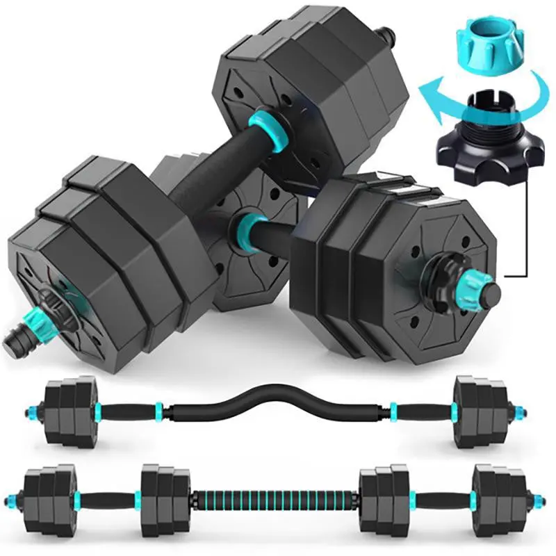 Adjustable Dumbbell Set With Curl Bar 1