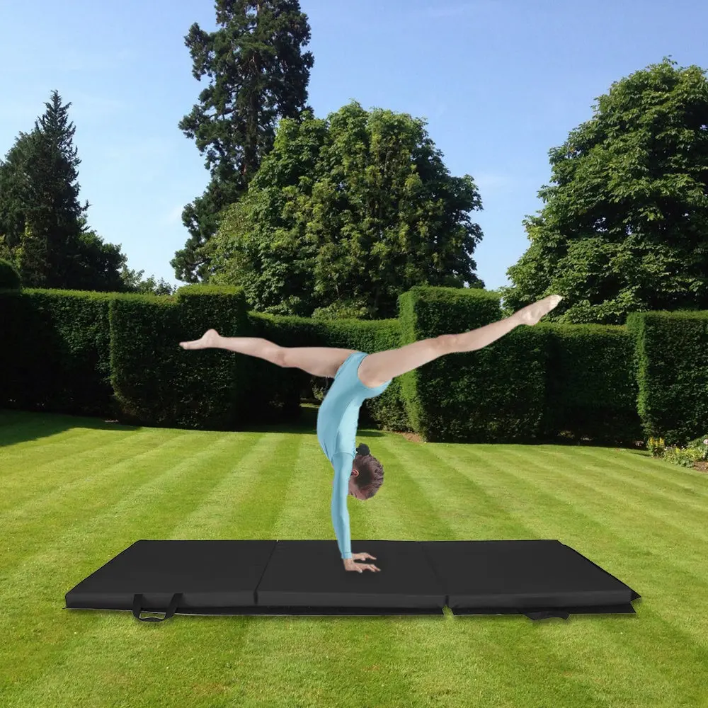 Tri-Fold Gymnastics Yoga Mat W/ Hand Buckle 1