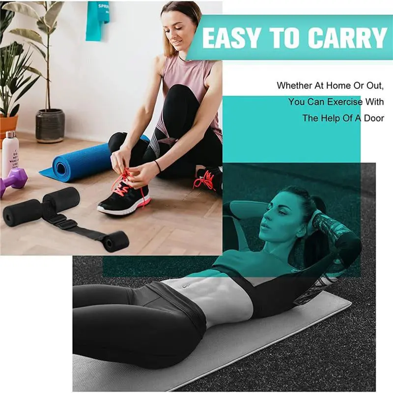 Pedal Ankle Abdominal Exerciser Fitness Elastic Sit Up Pull Rope 1