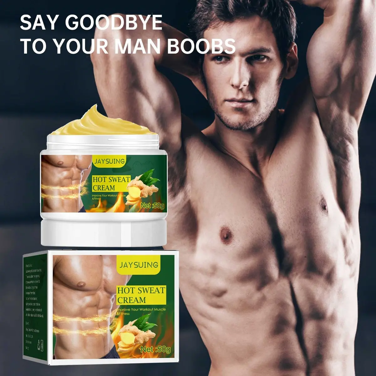 2Pc Firming Ginger Cream Abdominal Men & Women's Fitness Shaping 1