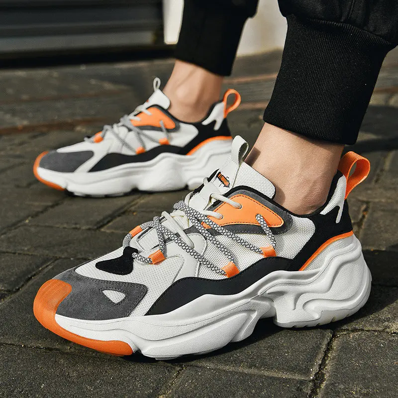 Men's Luminous Running Shoes for Low-Light Visibility