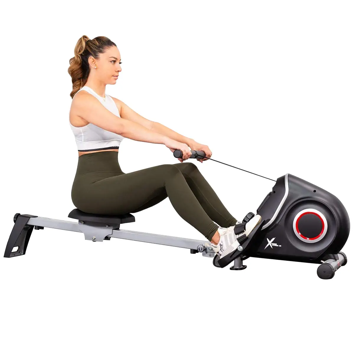 Magnetic Rowing Machine Exercise Workout 10 Adjustable Resistance W/ Lcd Display 1