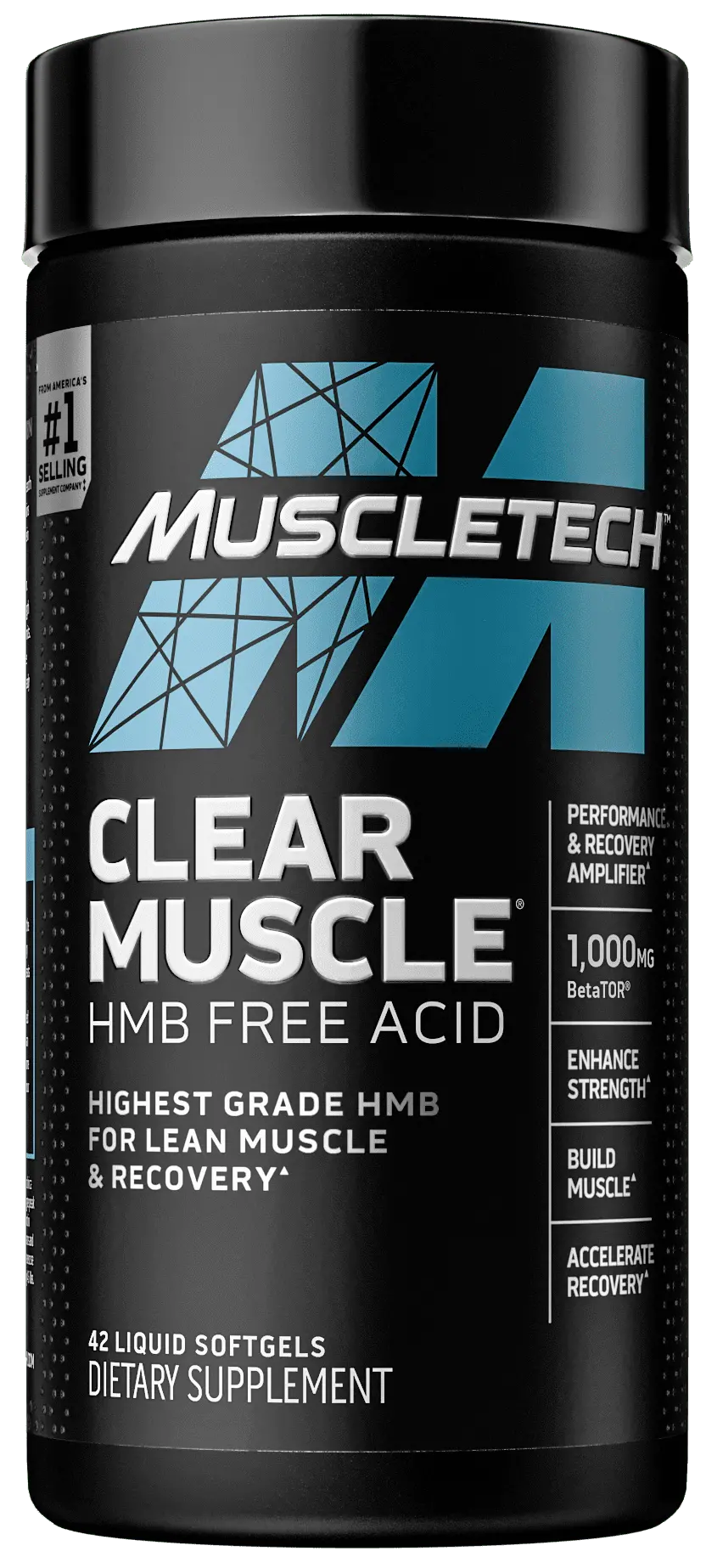Muscletech Clear Muscle Post-Workout W/ Hmb To Build Muscle, 42 Capsules 1
