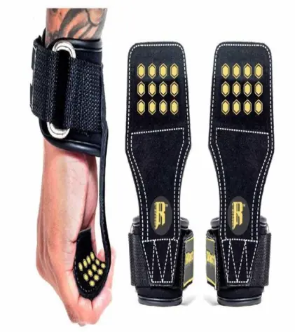 Weight Lifting Grips Straps Training Wrist Support For Workout 3
