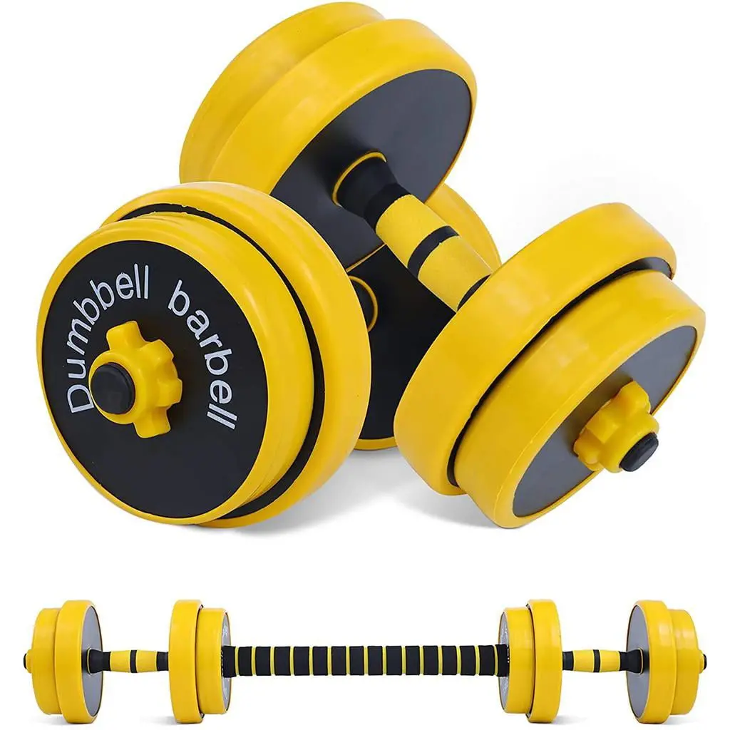 Adjustable Dumbbells Set W/ Non-Slip Neoprene Hand & Connecting Rod 1