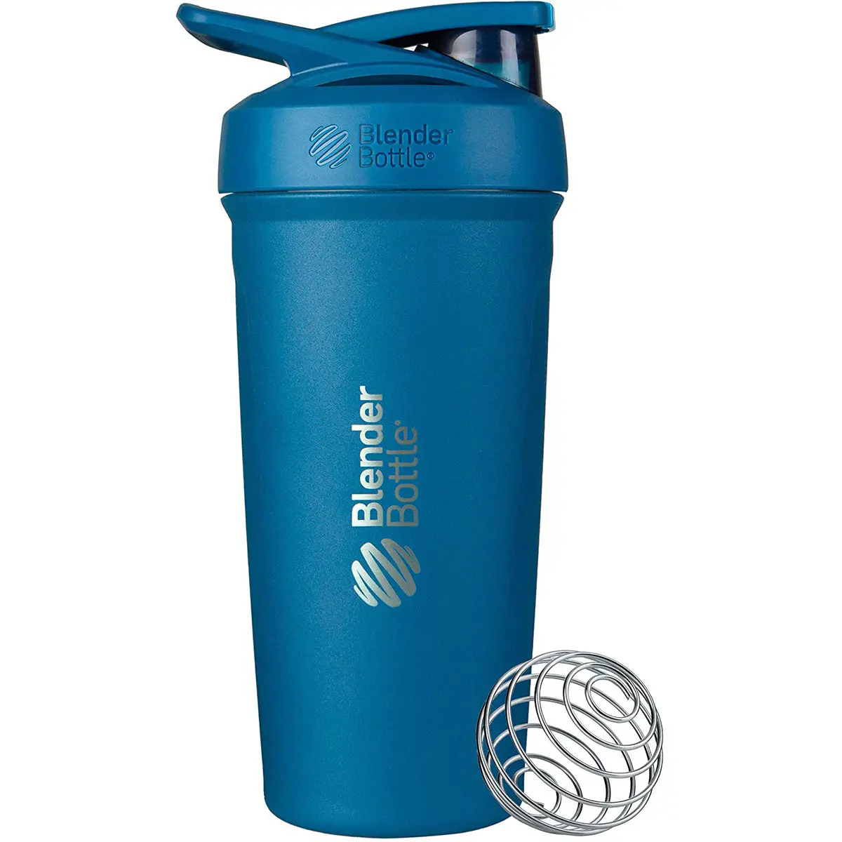 Blender Bottle 24 Oz Stainless Steel Shaker Cup W/ Push-Button & Locking Mechanism 1