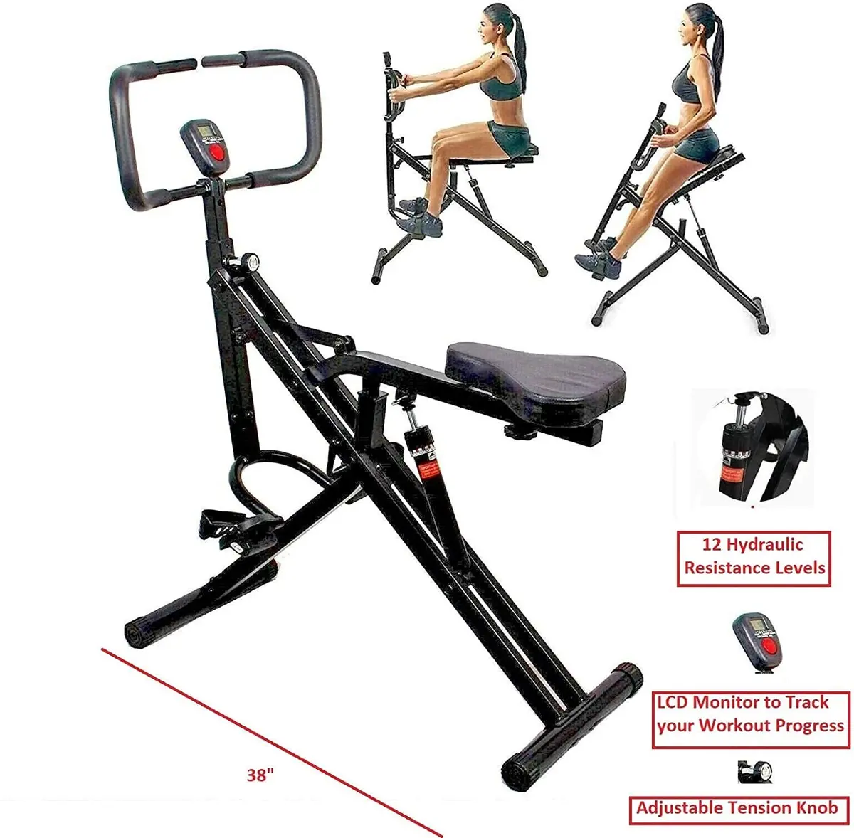 Abdominal Squat Glutes Workout Crunch Cardio Exercise Horse Rider 1
