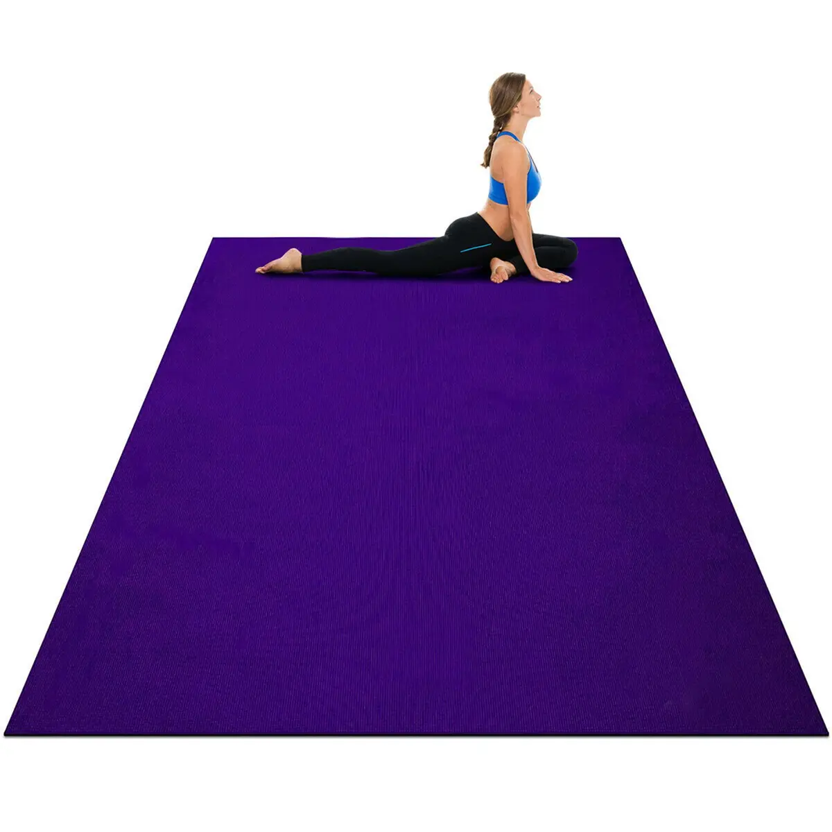 Gymax Large Yoga Mat 6' X 4' X 8 Mm Thick Workout Mats 3