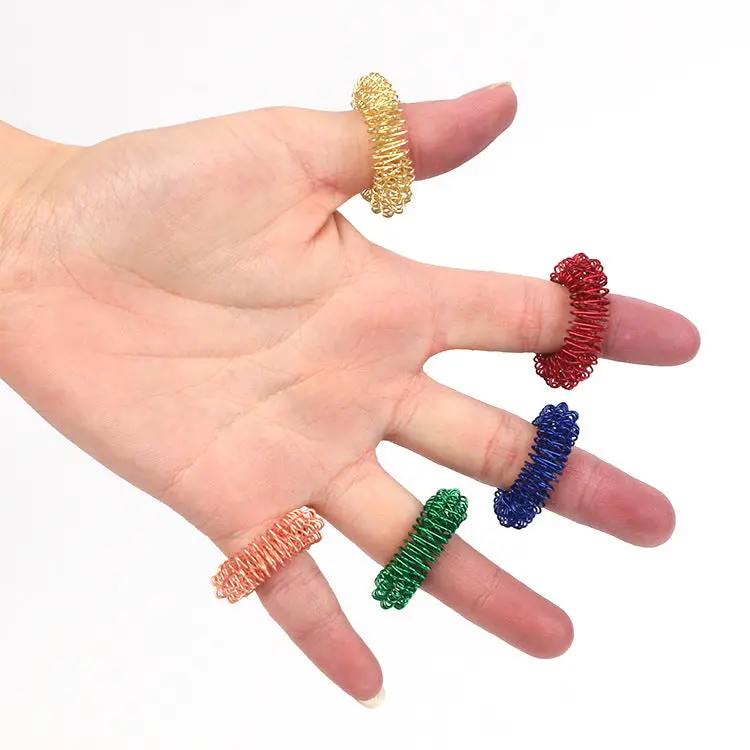 Finger Spring Ring Massager 1