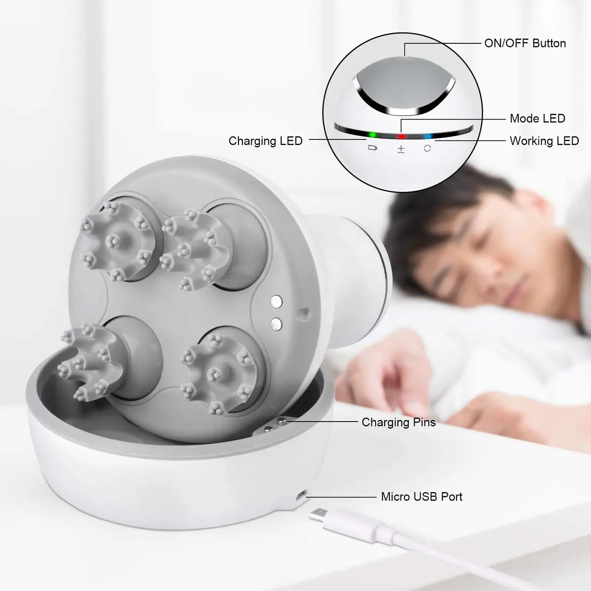 Electric Scalp Head Massager Neck & Body Massager 1
