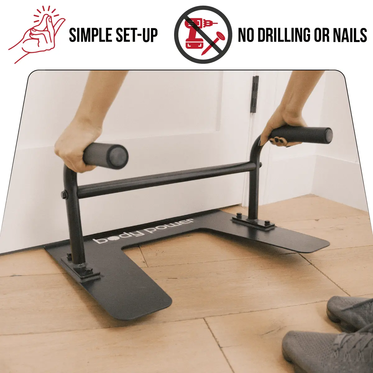 Under Door Sit Up &  Push Up Portable Fitness Equipment 1