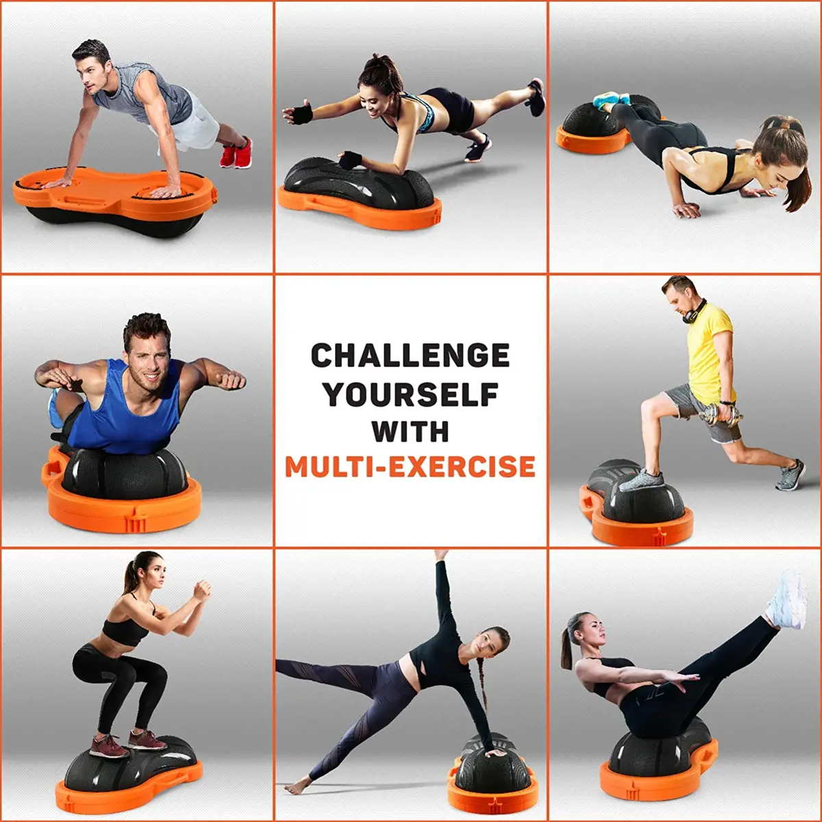 Half Peanut Balance Trainer Ball, 40 In, For Full Body Workout 1