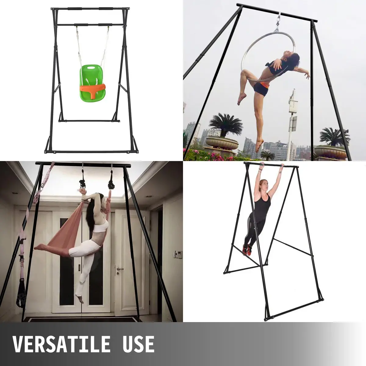 Pull Up Bar Stand 240Lbs Height Adjustable 1